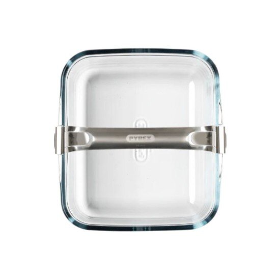 pyrex Съд за фритюрник с горещ въздух с подвижна дръжка термоустойчиво стъ
