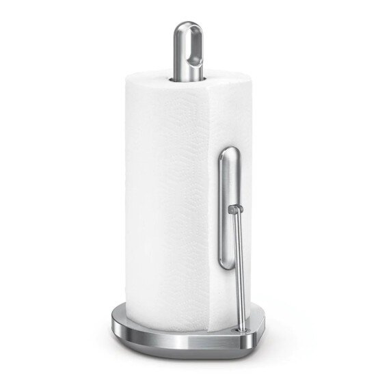SimpleHuman Държач за ролка хартиени кърпи 363 см матирана неръждаема стомана -