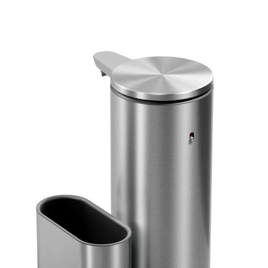 SimpleHuman Дозатор за сапун със сензор и държач за гъба 414 мл неръждаема стома