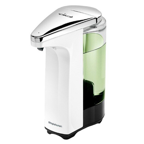 SimpleHuman Дозатор за течен сапун със сензор 237 ml бял -