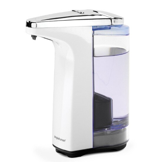 SimpleHuman Дозатор за течен сапун със сензор 237 ml бял -