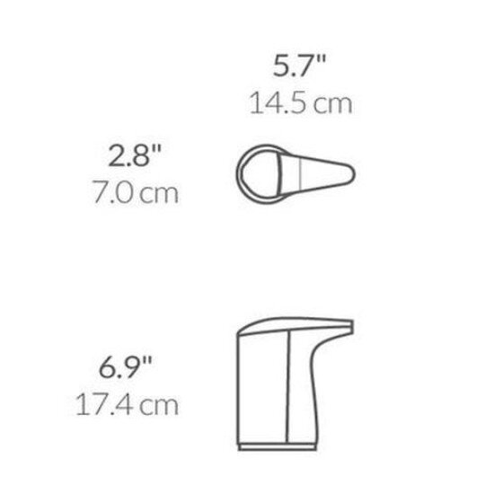 SimpleHuman Дозатор за течен сапун със сензор 237 ml Silver -