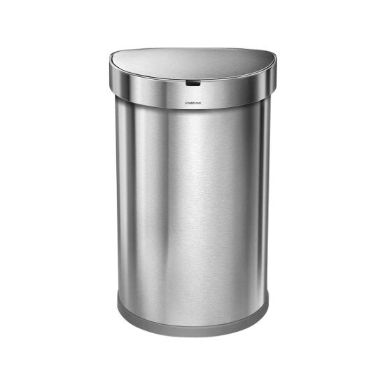SimpleHuman Кофа за боклук със сензор полукръгла 45 L неръждаема стомана - simp