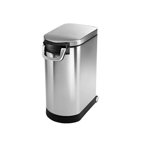 SimpleHuman Кош за храна за домашни любимци неръждаема стомана 30 L - simplehuma
