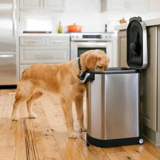 SimpleHuman Кош за храна за домашни любимци неръждаема стомана 30 L - simplehuma