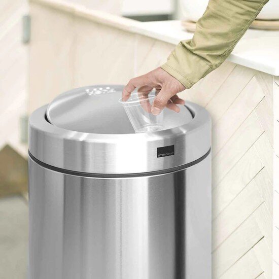 SimpleHuman Кошче за боклук 55 L неръждаема стомана - марка "".
