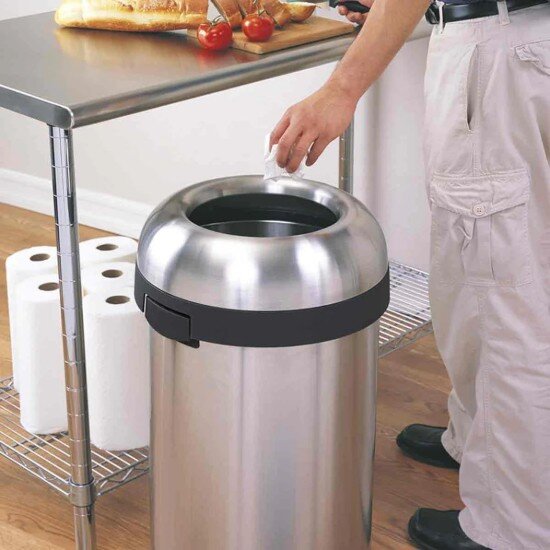 SimpleHuman Кошче за боклук 60 L неръждаема стомана -