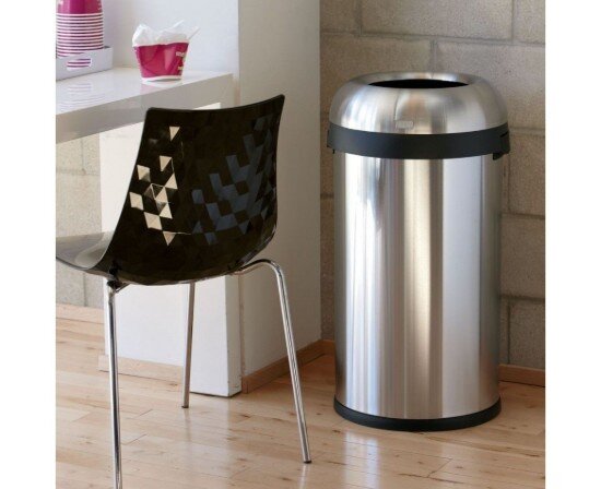 SimpleHuman Кошче за боклук 60 L неръждаема стомана -