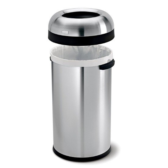 SimpleHuman Кошче за боклук 80 L неръждаема стомана -