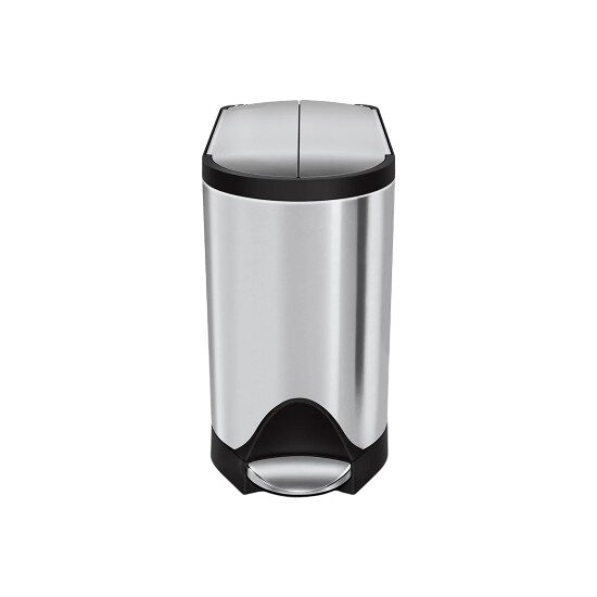 SimpleHuman Кошче за боклук с педал 10 L неръждаема стомана -