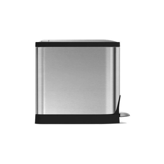 SimpleHuman Кошче за боклук с педал 10 L неръждаема стомана -