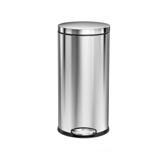 SimpleHuman Кошче за боклук с педал 30 л неръждаема стомана -