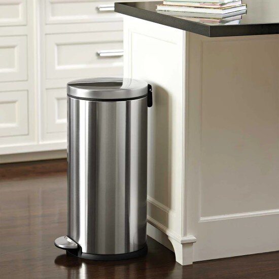 SimpleHuman Кошче за боклук с педал 30 л неръждаема стомана -