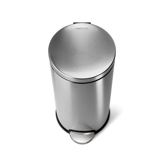 SimpleHuman Кошче за боклук с педал 30 л неръждаема стомана -