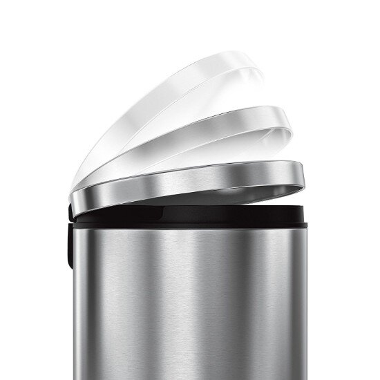 SimpleHuman Кошче за боклук с педал 30 л неръждаема стомана -