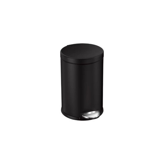 SimpleHuman Кошче за боклук с педал 4.5 L неръждаема стомана Matte Black - simp