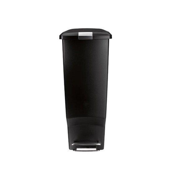 SimpleHuman Кошче за боклук с педал 40 л пластмасово черно -