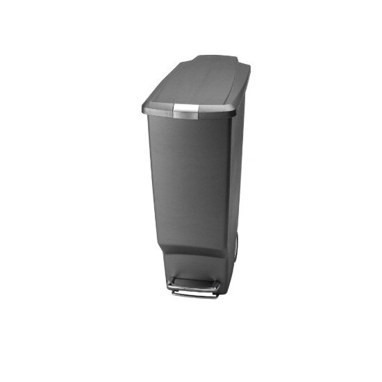 SimpleHuman Кошче за боклук с педал 40 л пластмасово сиво -
