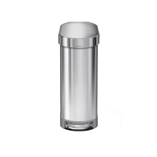 SimpleHuman Кошче за боклук с педал 45 L Stainless Steel -