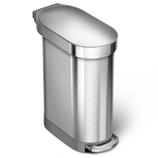 SimpleHuman Кошче за боклук с педал 45 L Stainless Steel -