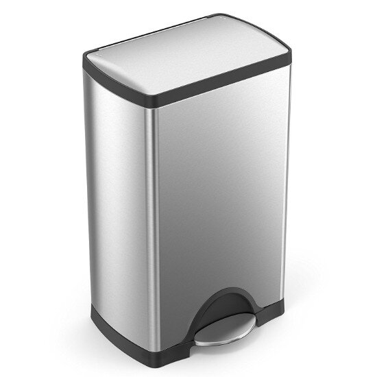 SimpleHuman Кошче за боклук с педали 38 L неръждаема стомана -