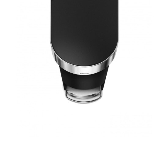 SimpleHuman Кошче за боклук с педали 40 L пластмасово "Slim" черно - simplehum