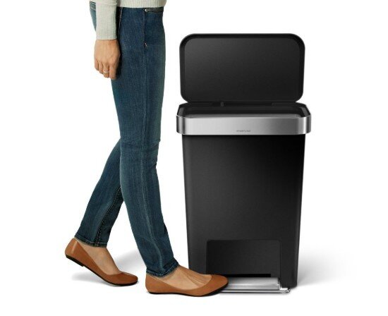 SimpleHuman Кошче за боклук с педали 45 L пластмасово -