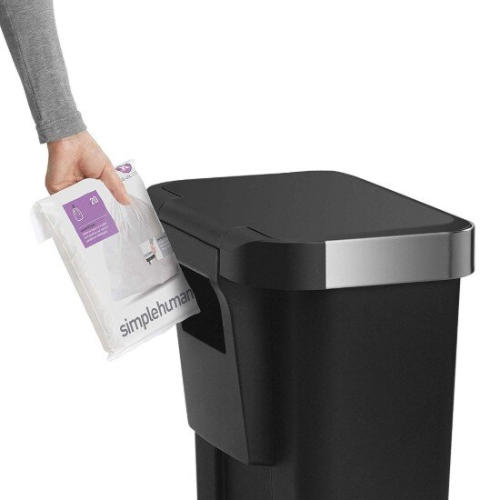 SimpleHuman Кошче за боклук с педали 45 L пластмасово -