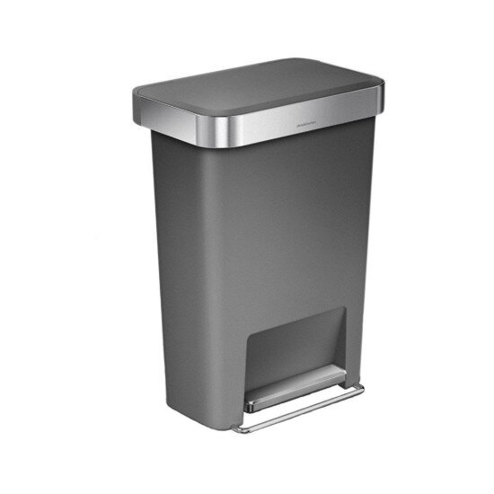 SimpleHuman Кошче за боклук с педали 45 L пластмасово -