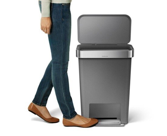 SimpleHuman Кошче за боклук с педали 45 L пластмасово -