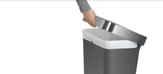 SimpleHuman Кошче за боклук с педали 45 L пластмасово -