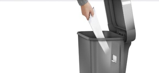 SimpleHuman Кошче за боклук с педали 45 L пластмасово -