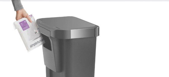SimpleHuman Кошче за боклук с педали 45 L пластмасово -