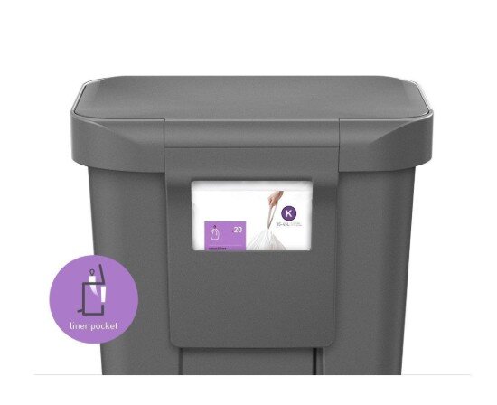 SimpleHuman Кошче за боклук с педали 45 L пластмасово -