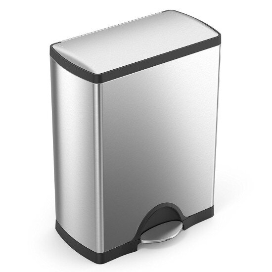 SimpleHuman Кошче за боклук с педали 50 L неръждаема стомана -
