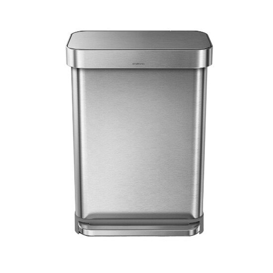 SimpleHuman Кошче за боклук с педали 55 L неръждаема стомана -