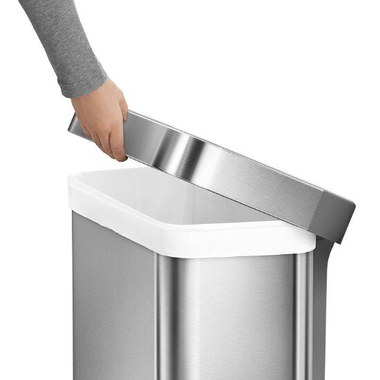 SimpleHuman Кошче за боклук с педали 55 L неръждаема стомана -