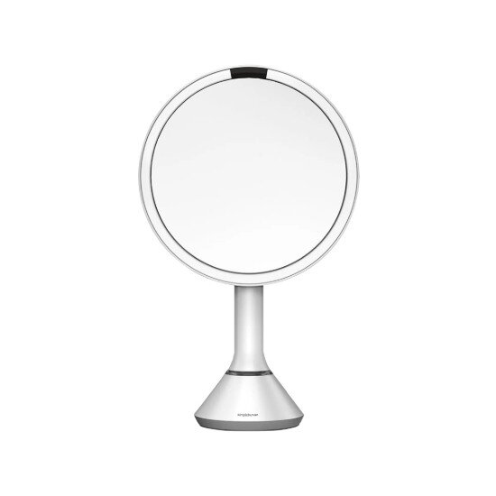 SimpleHuman Козметично огледало с контрол на яркостта 20 см Бяло -