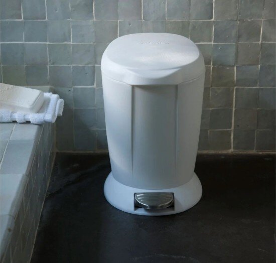 SimpleHuman Кръгла кошче за боклук 6 л бяло - марка "".