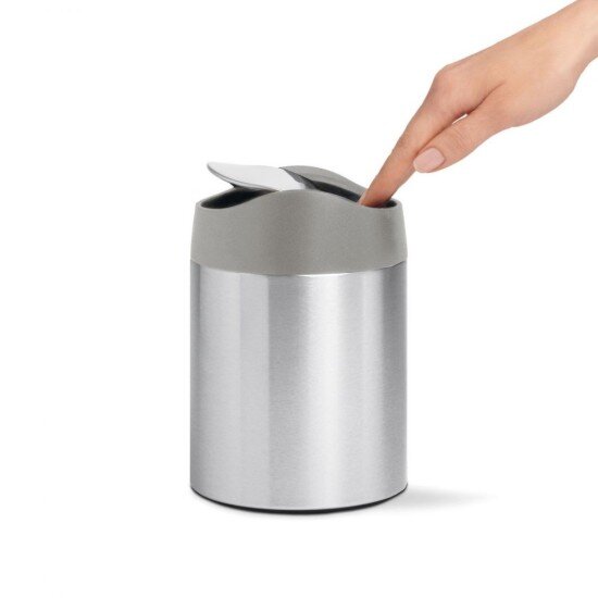 SimpleHuman Настолно мини кошче за боклук 1.5 L неръждаема стомана -