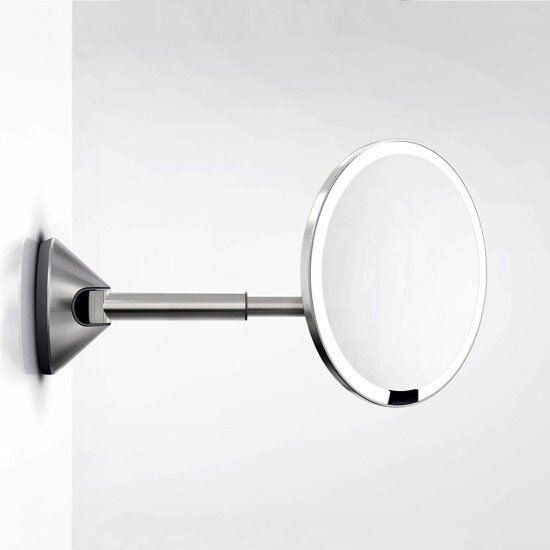 SimpleHuman Огледало за грим със сензор стенен монтаж 23 см -