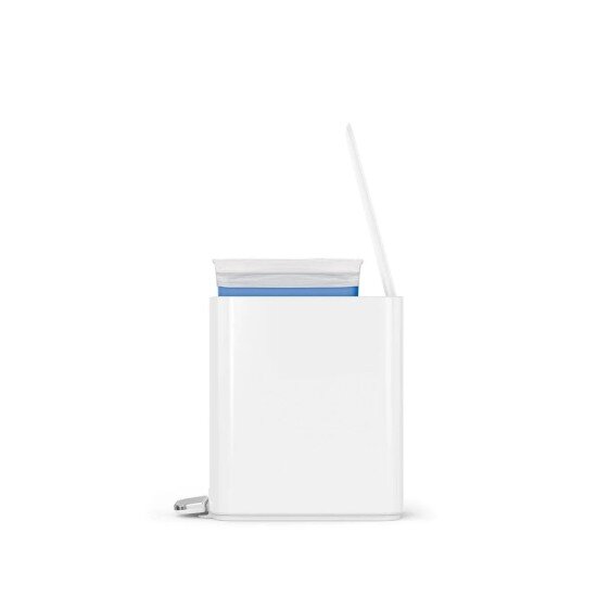 SimpleHuman Педално кошче за боклук 5 л неръждаема стомана бяло -