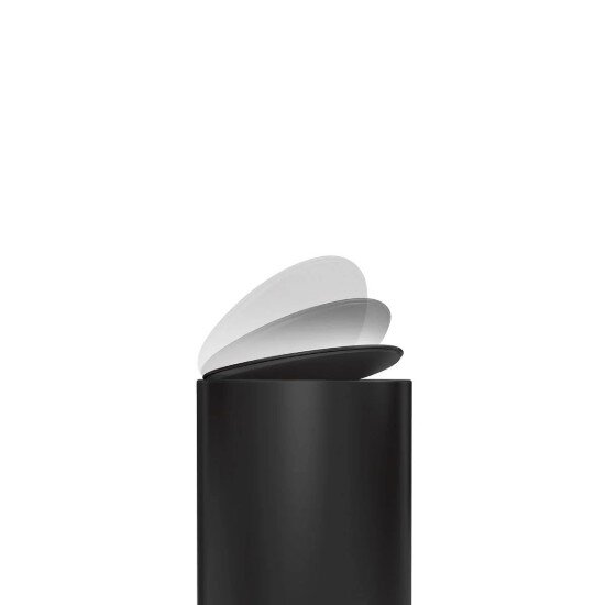 SimpleHuman Полукръгъл кош за боклук с педал 6 л неръждаема стомана Matte Black