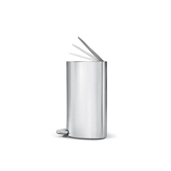 SimpleHuman Полукръгъл кошче за боклук с педал 6 л неръждаема стомана Brushed -