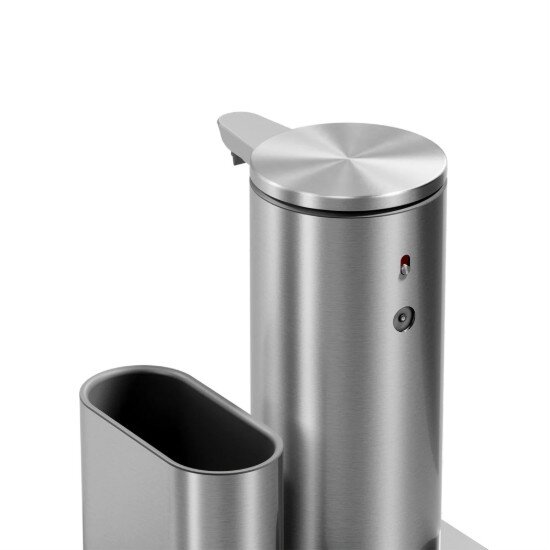 SimpleHuman Сензорен дозатор с държач за гъба 266 мл неръждаема стомана Brushed