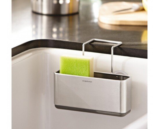 SimpleHuman Стойка за мивка caddy 2 отделения неръждаема стомана -