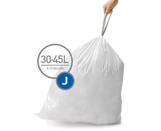 SimpleHuman Торби за боклук код J 30-45 L / 60 бр. пластмаса - марка "simplehum