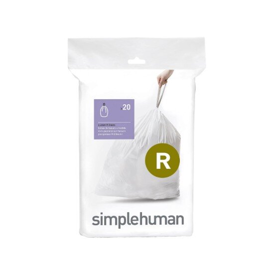 SimpleHuman Торби за боклук код R 10 L / 20 бр. пластмасови -