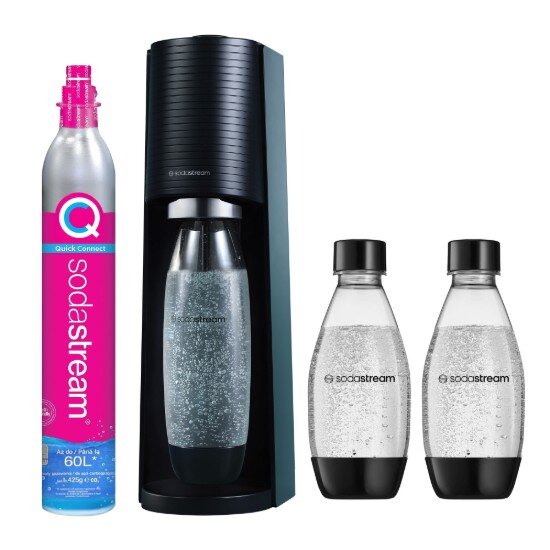 Sodastream Машина за сода "Terra" включени 3 бутилки Black -