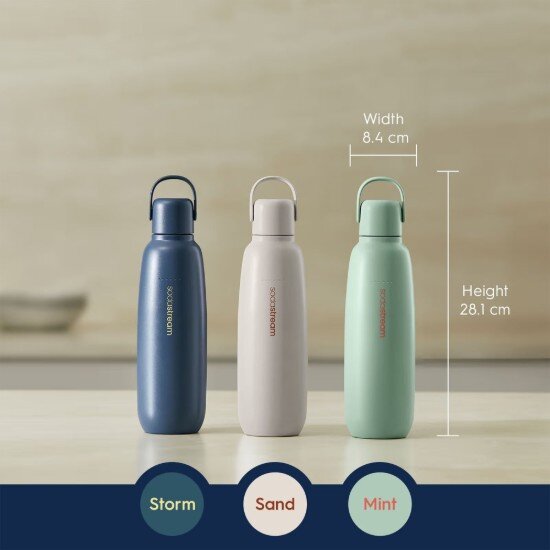 Sodastream Термос бутилка "Fizz&Go Cool" неръждаема стомана 0.9 л Sand - SodaS